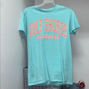 very pretty blue Gulf shores t shirt